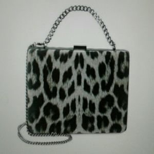 Stella McCartney leopard handbag clutch